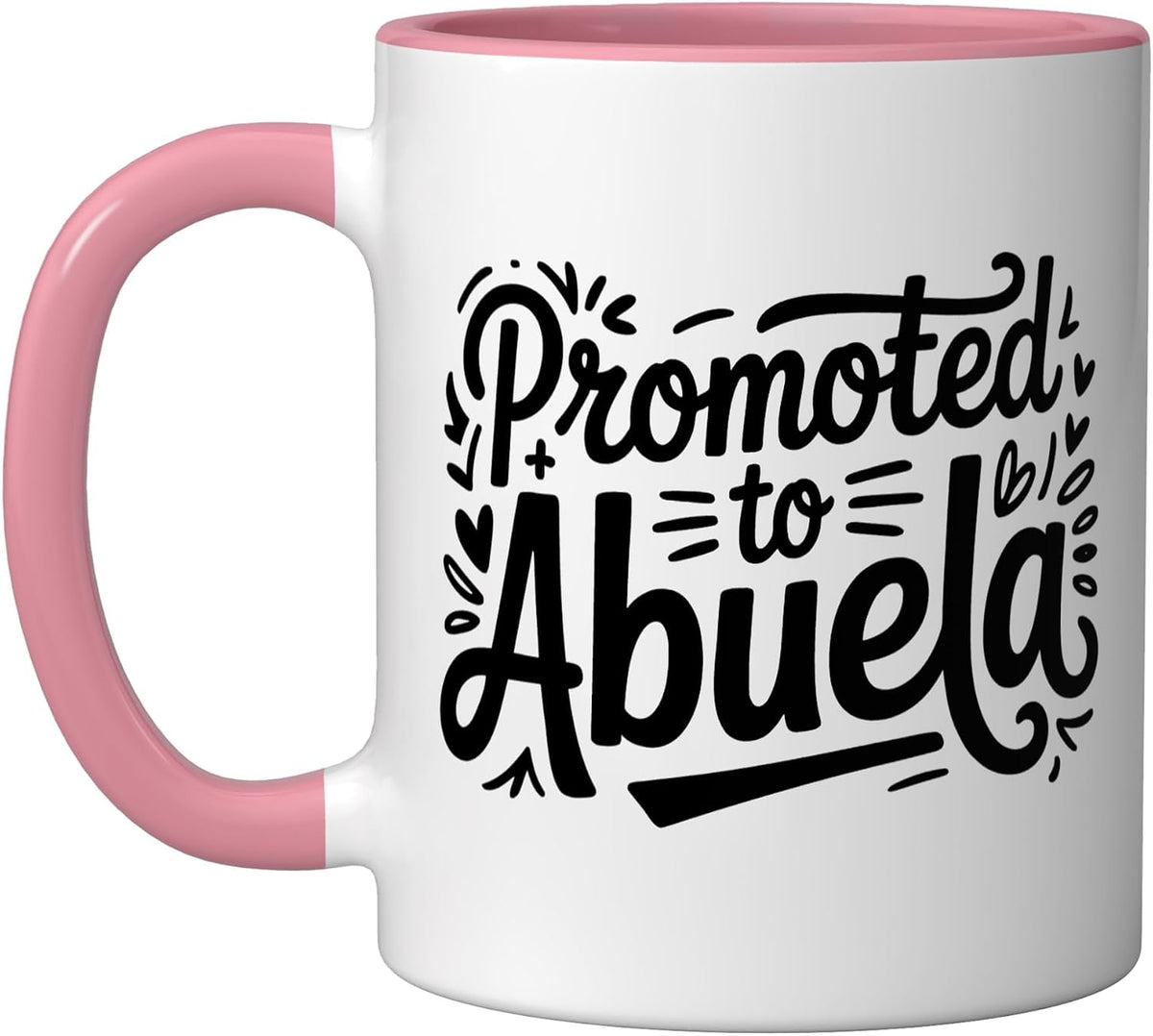 Promoted Abuela New Grandma Spanish Announcement Milestone Ceramic Mug