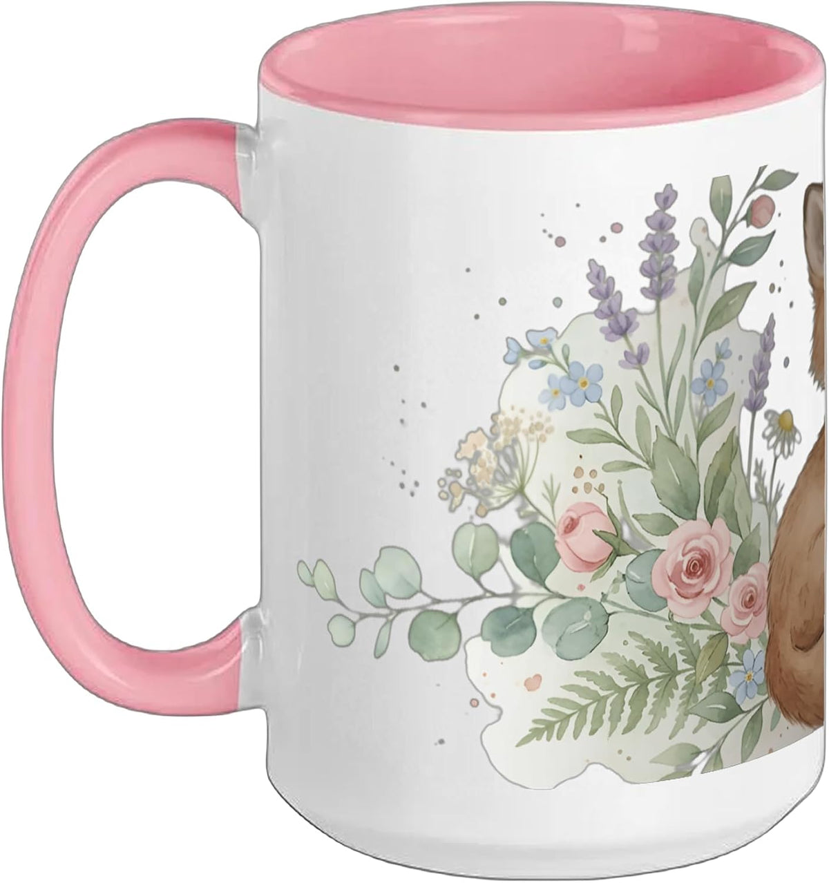Fox Floral Woodland Animal Botanical Nature Wildlife Ceramic Mug