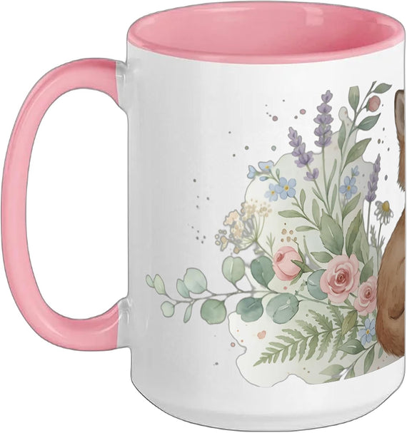 Fox Floral Woodland Animal Botanical Nature Wildlife Ceramic Mug