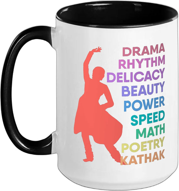 Kathak Dancer Beauty Classical Indian Dance Drama Rhythm Ceramic Mug