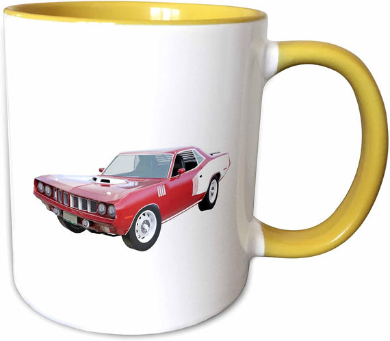 1971 Muscle Car Red Ceramic Mug