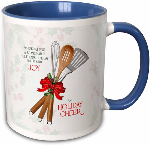 Holiday Cheer for Chef Two-Tone Ceramic Mug