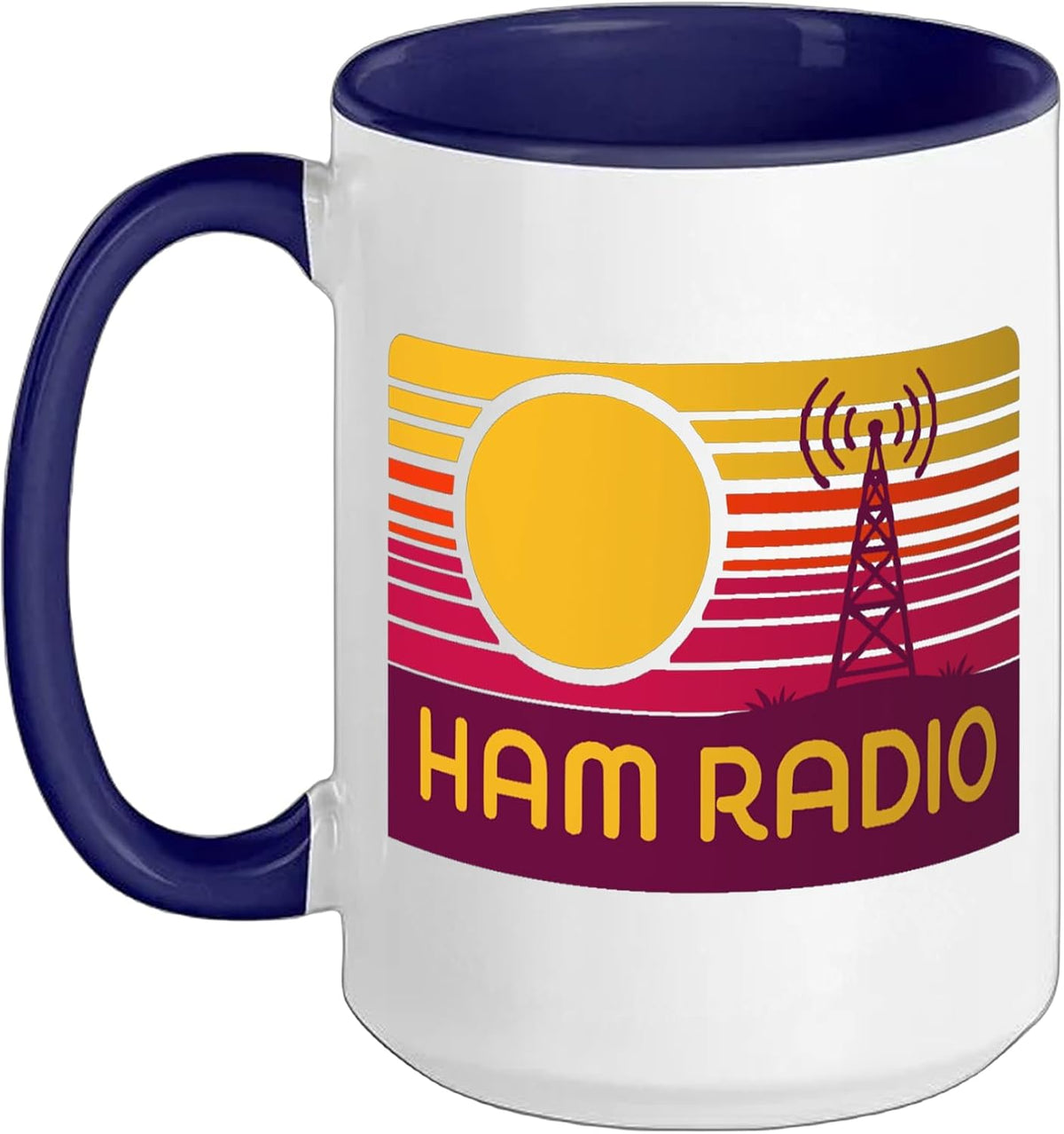 Ham Radio - Fun Amateur Radio Signalers Technicians Ceramic Mug