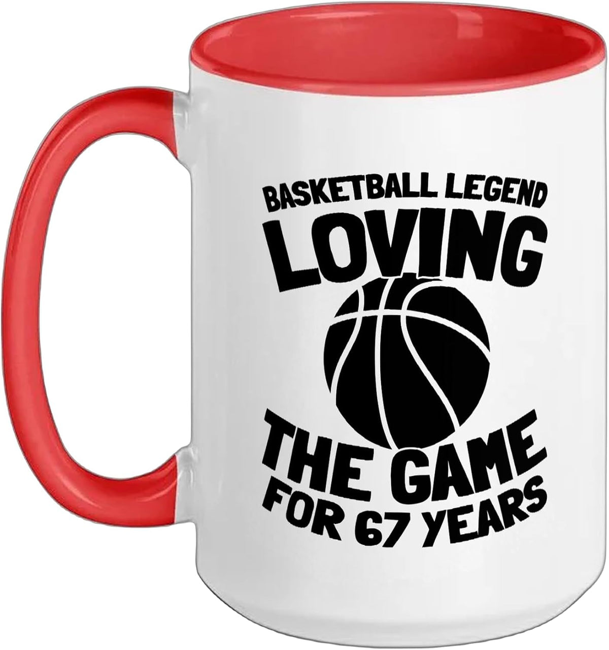 67 Years Old Basketball Hooping - Bball Baller 67th Ceramic Mug