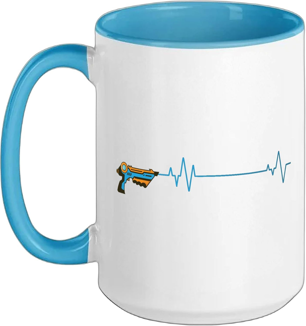 Heartbeat Line Laser Tag Ceramic Mug
