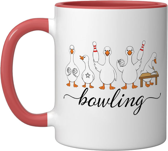 Bowling Sport Bowler Bowl Bowlers Ceramic Mug