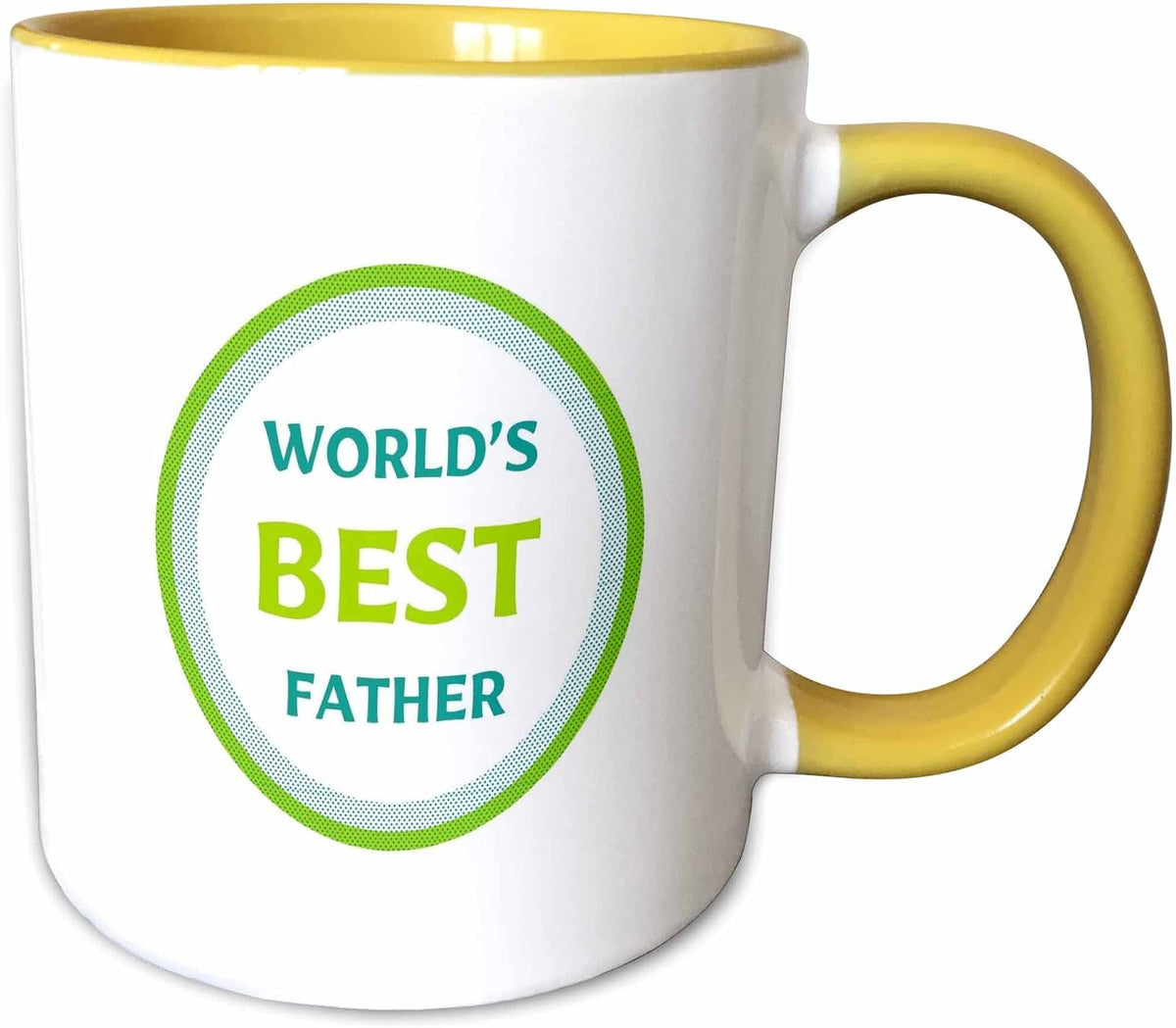 World's Best Father Simple Green Gift Ceramic Mug