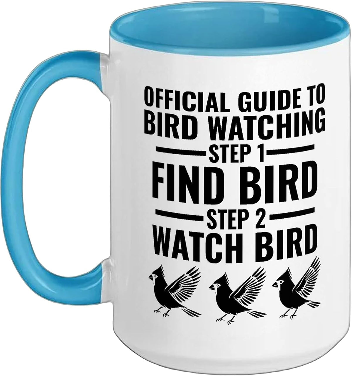 Official Guide To Bird Watching Birdwatching Birding Ceramic Mug