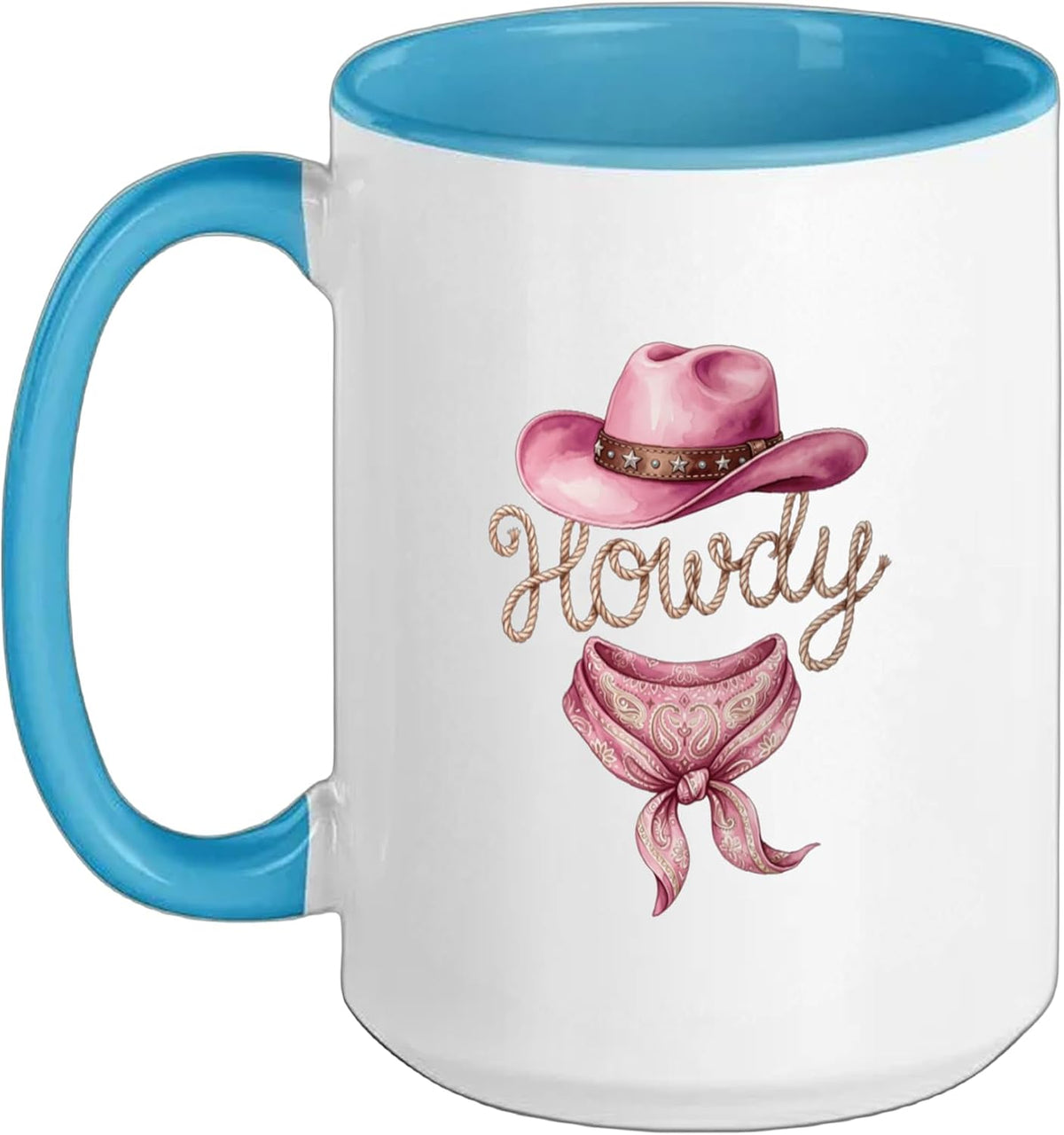 Western Cowboy Country Retro Howdy Cowboy Ceramic Mug