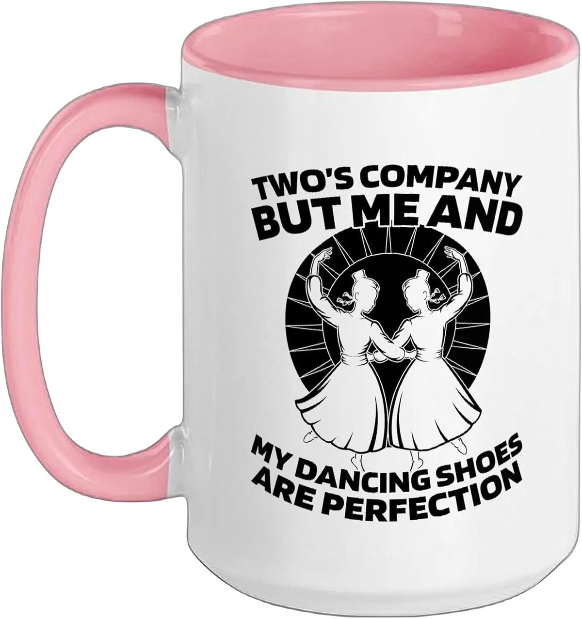 Twos Company Dancing Shoes Funny Tap Dance Ceramic Mug