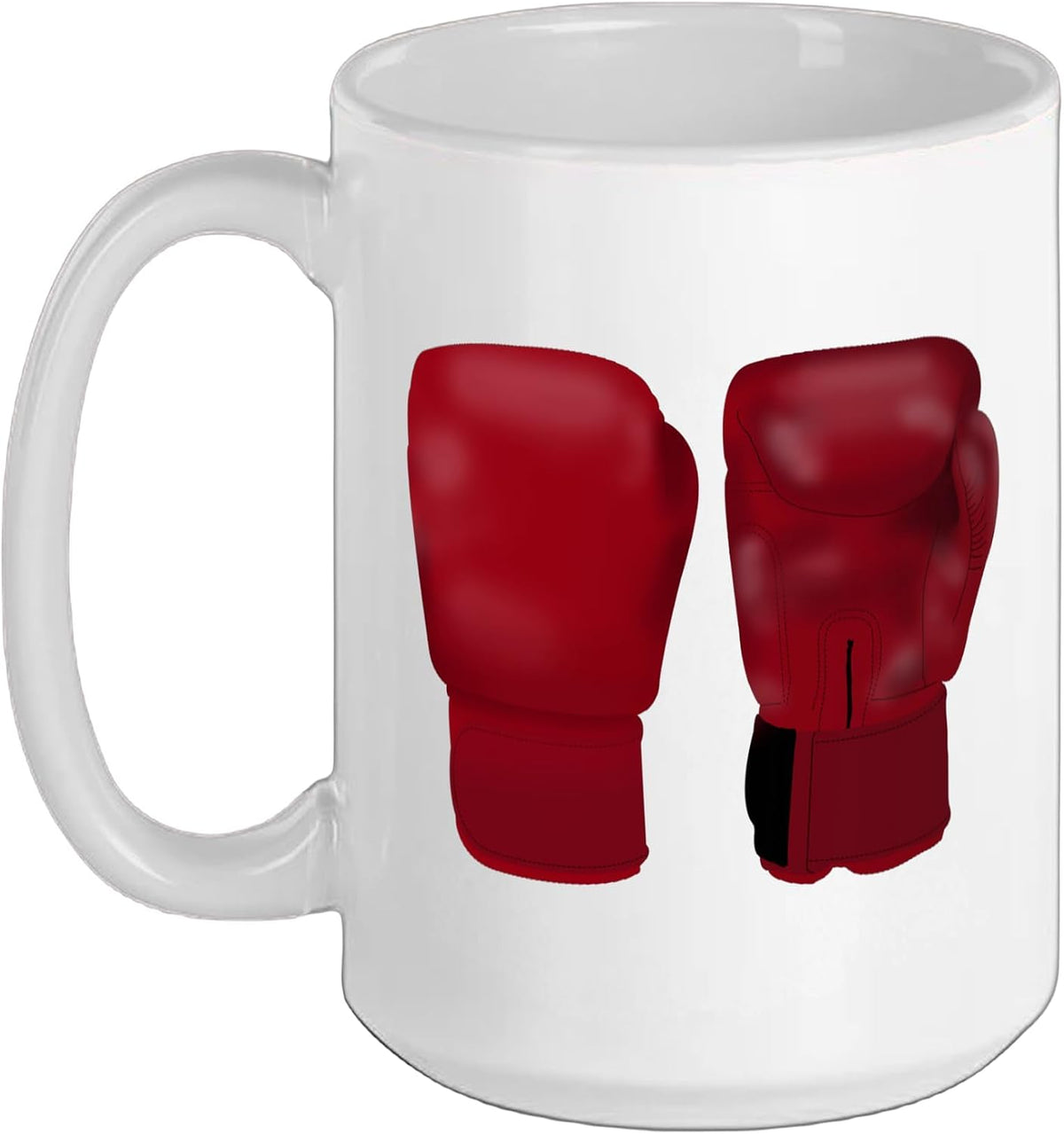 Red Boxing Gloves Illustration Ceramic Mug