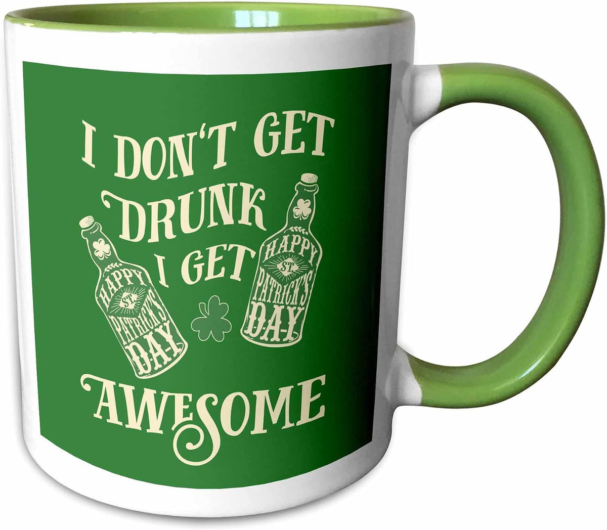 Funny St. Patricks Day Typography Ceramic Mug