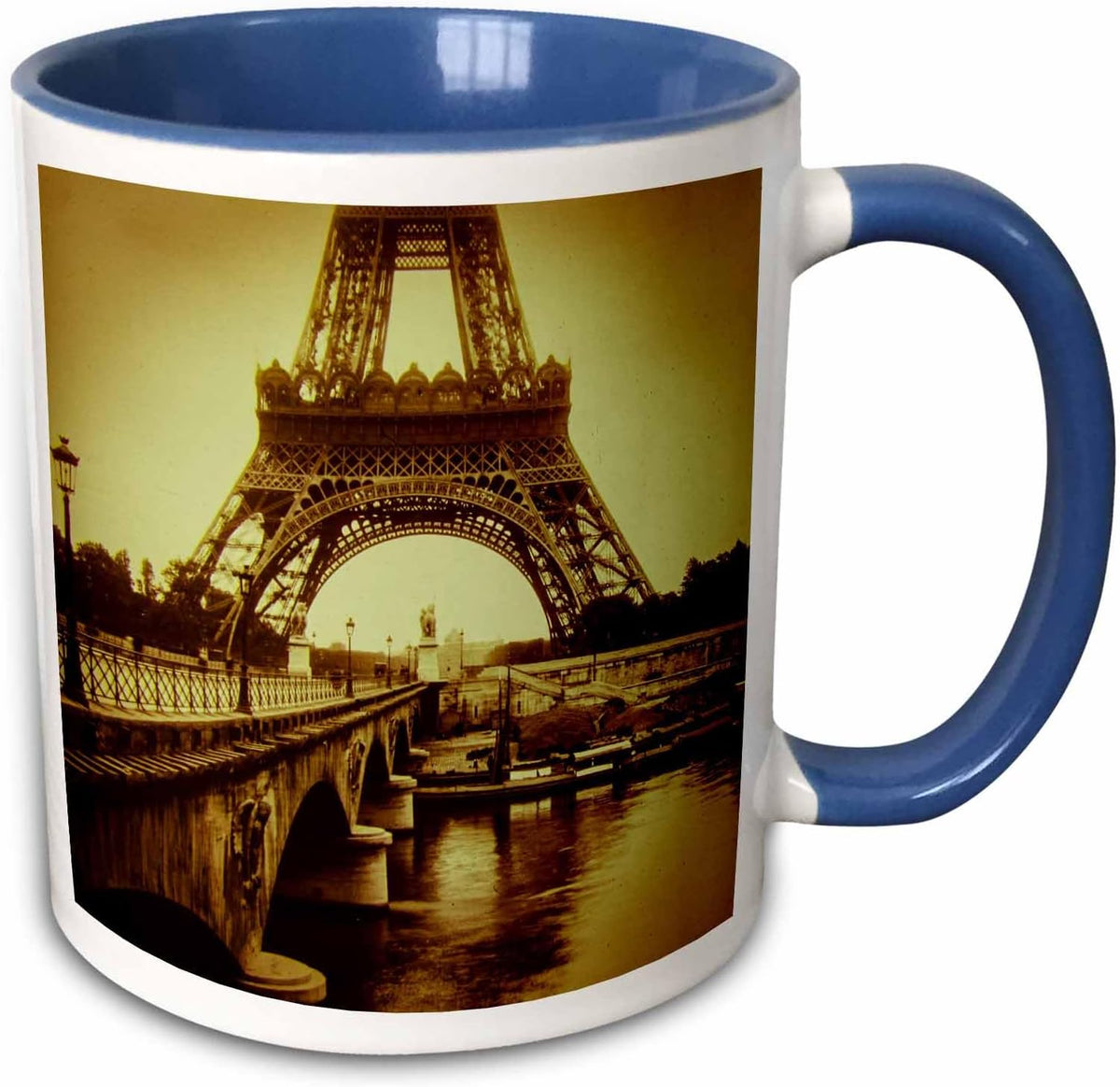 Base Of Eiffel Tower Paris France Vintage Ceramic Mug