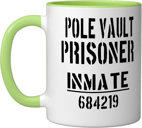 Pole Vault Pole Vaulter Prisoner Lazy Halloween Costume Ceramic Mug