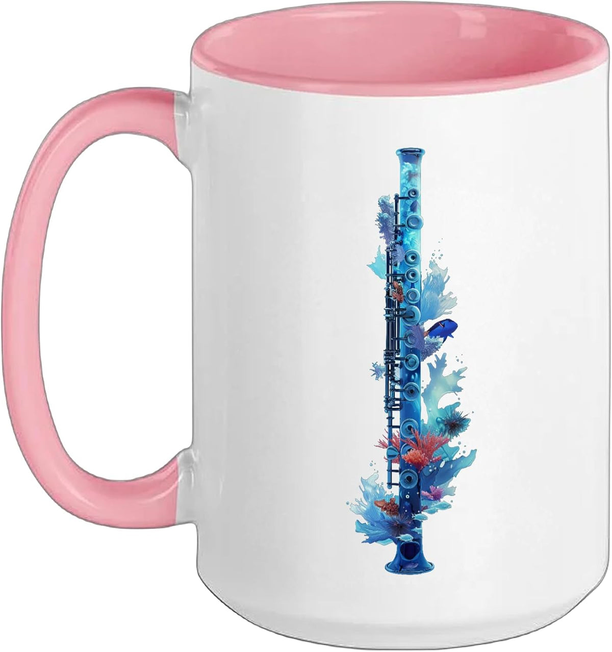 Transverse Flute Water Ceramic Mug