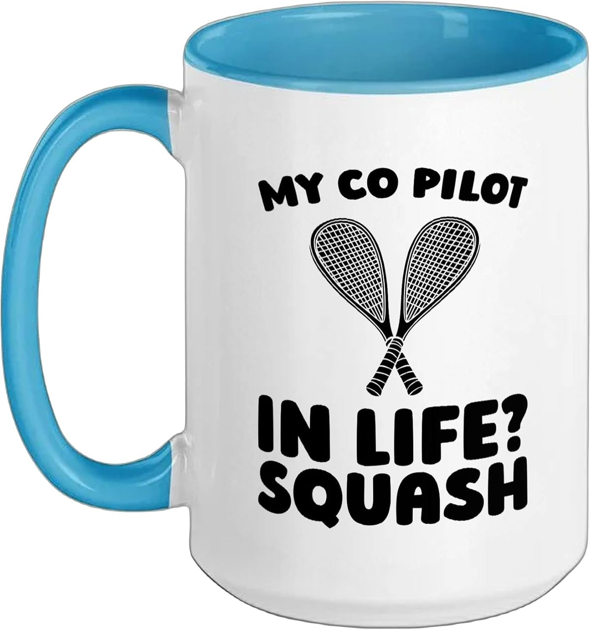 Squash Racket - Indoor Sport Racquetball Ceramic Mug