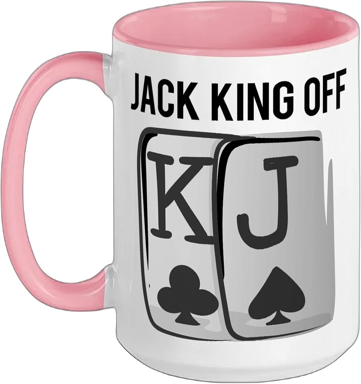 Jack King Off Casino Lover Poker Game Funny Poker Player Ceramic Mug