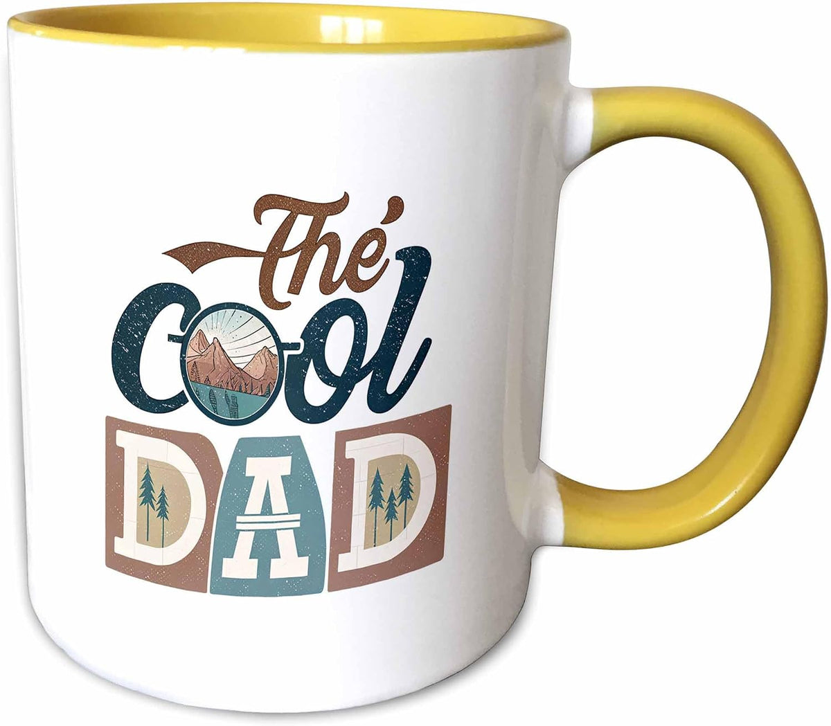 Elegant Design Cool Dad, Hiking, Camping Christmas Ceramic Mug