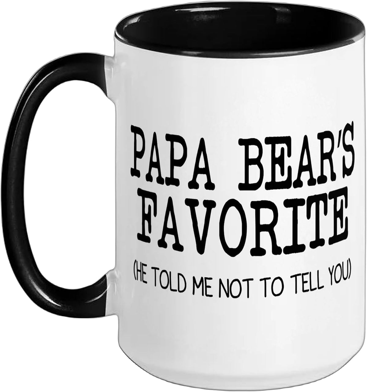 Papa Bear’S Favorite Funny Family Grandson Granddaughter Ceramic Mug