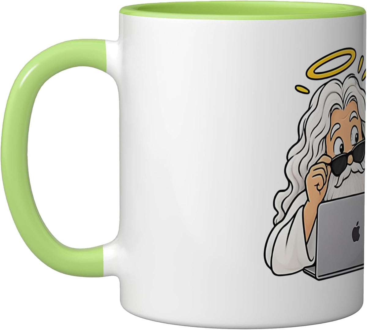 God Saw My Search History Jesus Christ Lord Saviour Funny Ceramic Mug
