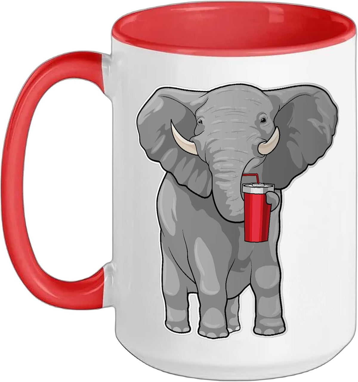 Elephant To Go Ceramic Mug