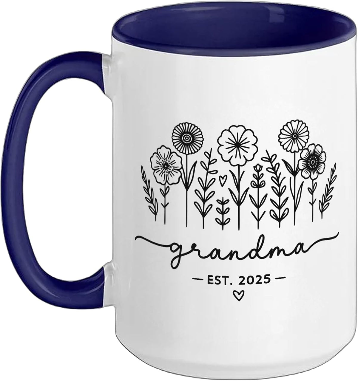 Promoted To Grandma 2025 New Grandma Est 2025 Cute Ceramic Mug