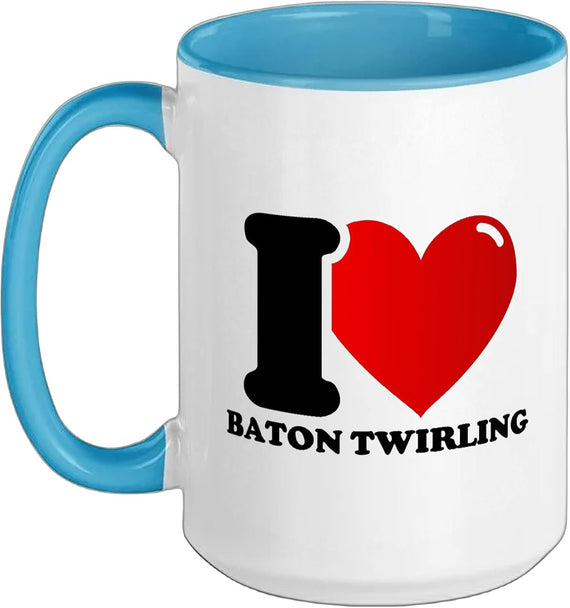 I Love Baton Twirling Halloween Ceramic Mug