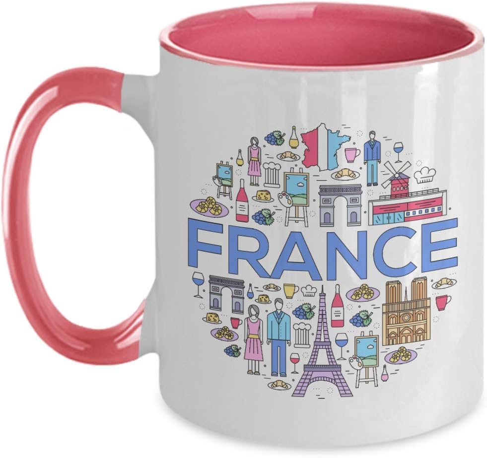 France French Pink 1 Ceramic Mug