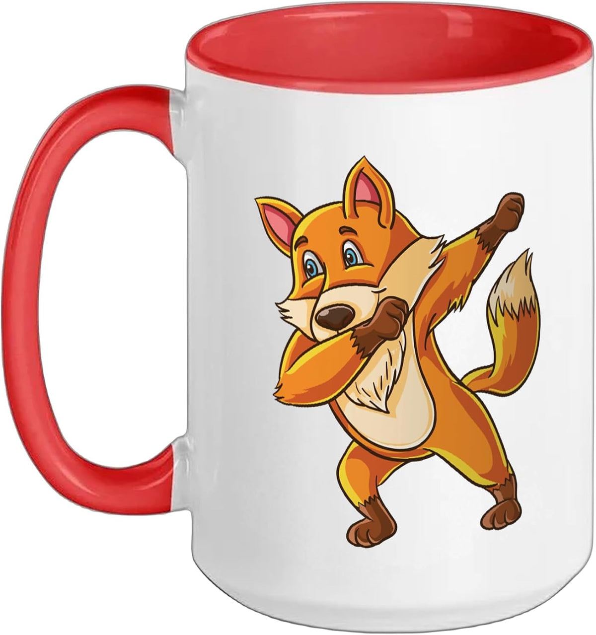 Dabbing Fox Forest Animal Ceramic Mug