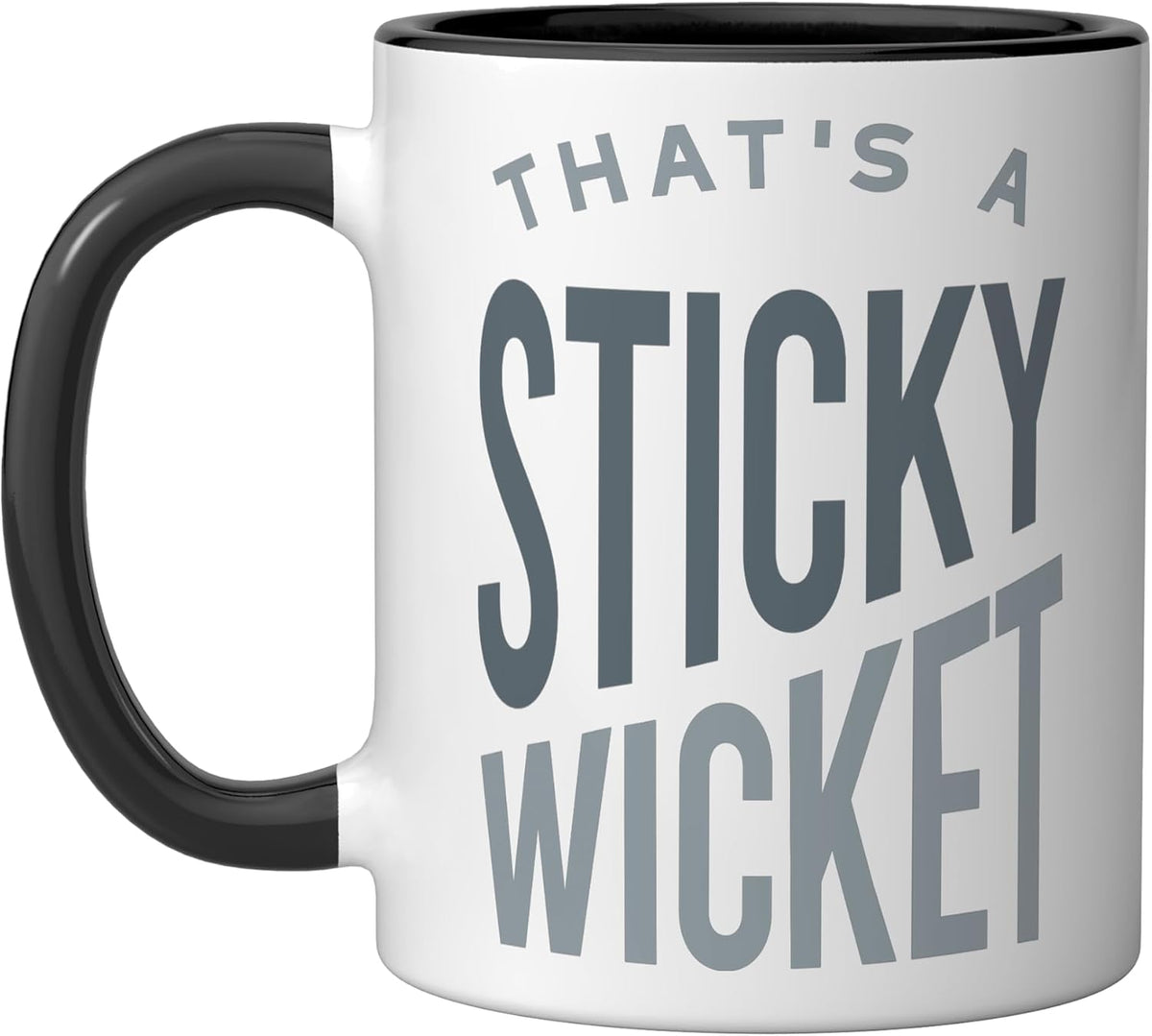 Funny Cricket That's A Sticky Wicket Ceramic Mug