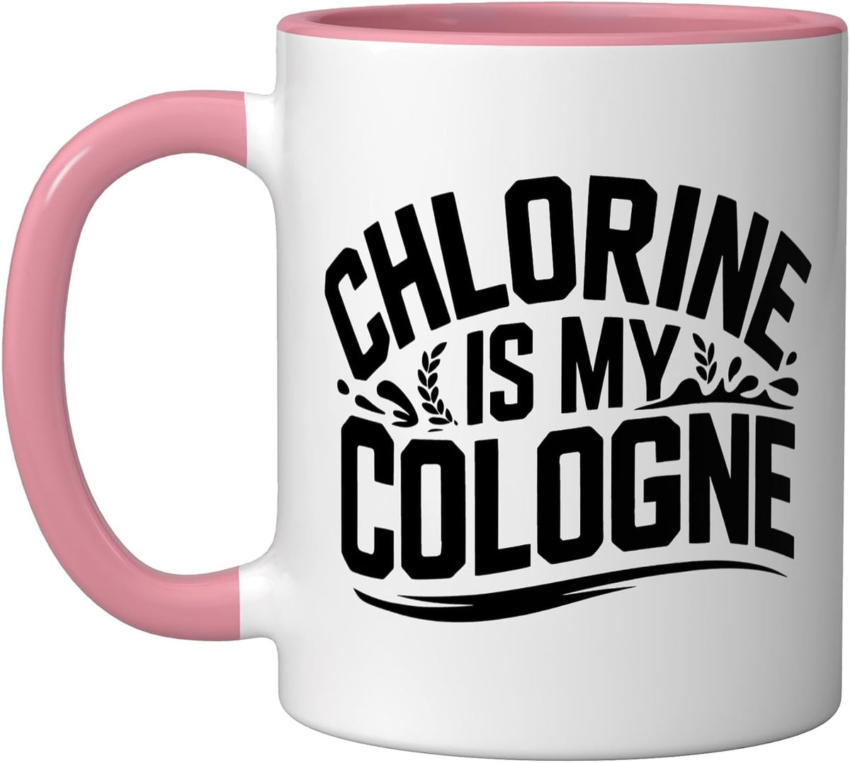 Funny Masters Swimmer Chlorine Cologne Humor Adult Pool Ceramic Mug