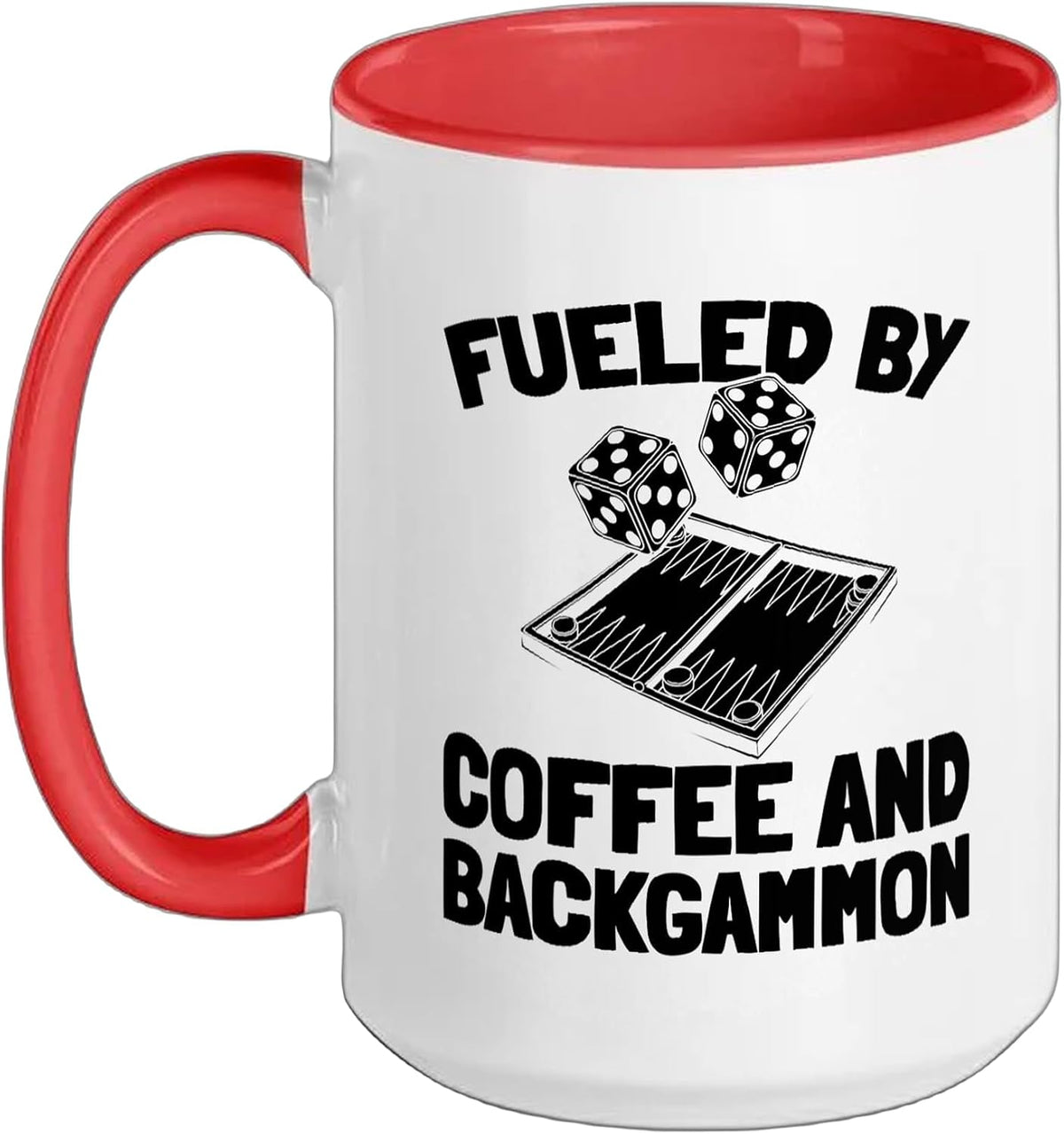 Strategy Dice - Board Game Backgammon Ceramic Mug
