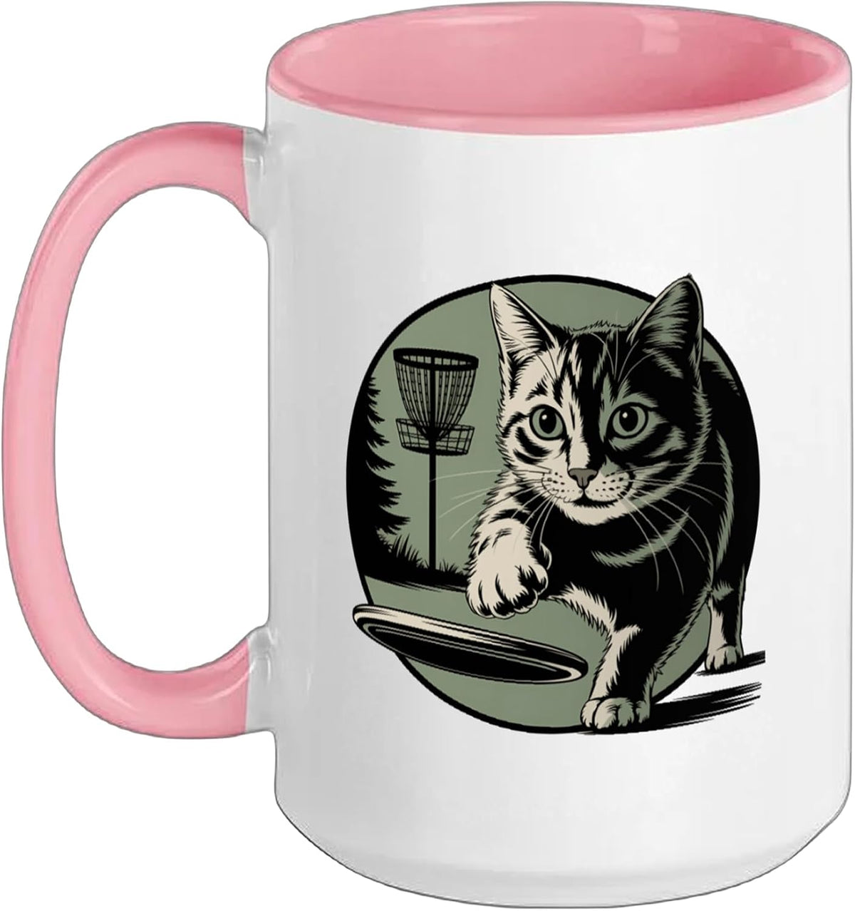 Disc Golf Basket Disc Golfer Frolfing Disc Golf Player Ceramic Mug