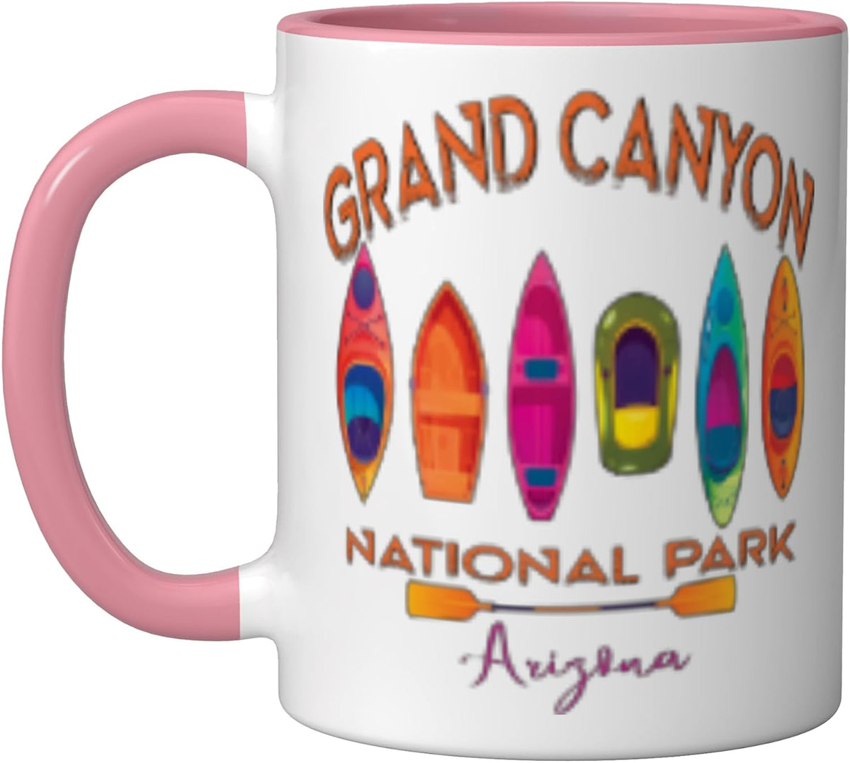 Grand Canyon National Park Arizona Kayaking Rafting Ceramic Mug