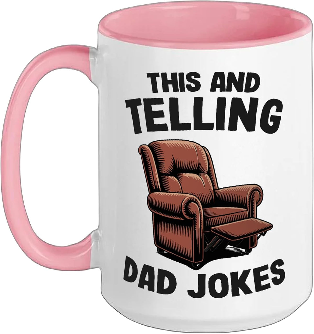Funny Dad Mens Humor This And Telling Dad Jokes Christmas Ceramic Mug