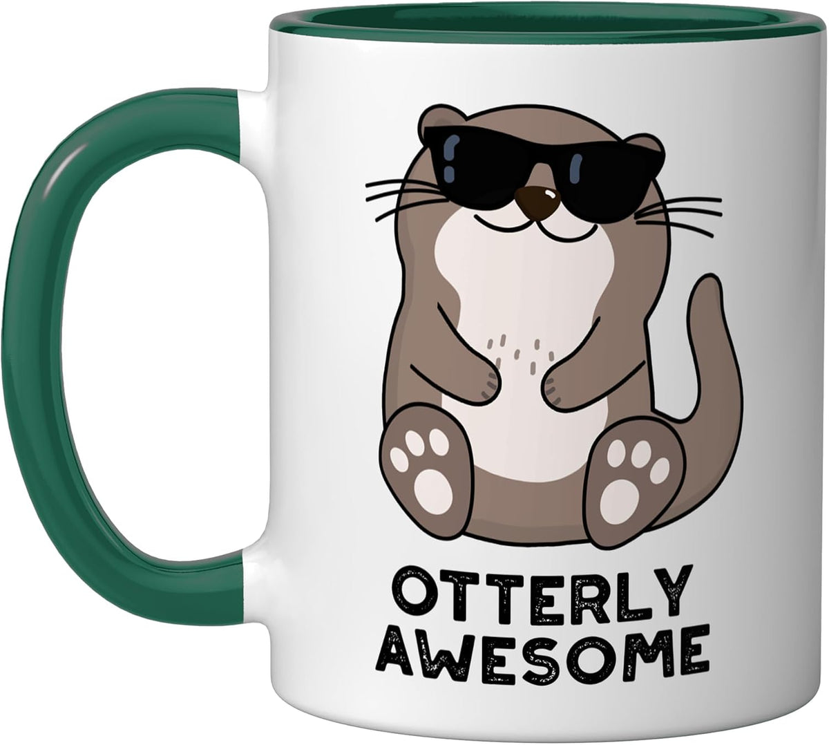 Otterly Awesome Funny Otter Pun Ceramic Mug