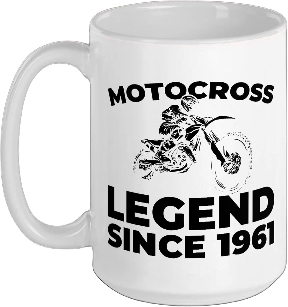 Birthday Supermoto - Dirt Bike Mx Motocross Born In 1961 Ceramic Mug