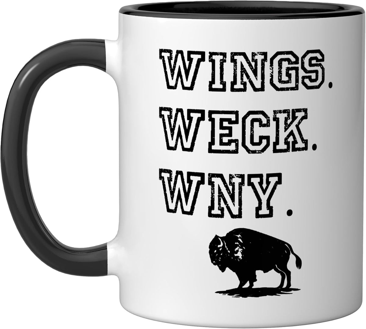 Wings Weck Wny Western New York Buffalo Ny Tailgating Ceramic Mug
