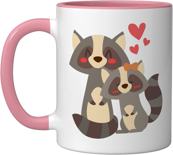Waschbear Couple Gift Wedding Anniversary Valentine's Day Ceramic Mug