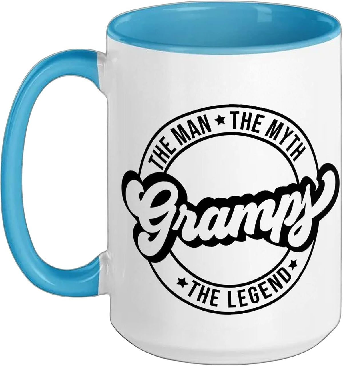 The Man. The Myth. Gramps. The Legend. Father Dad Dada Ceramic Mug