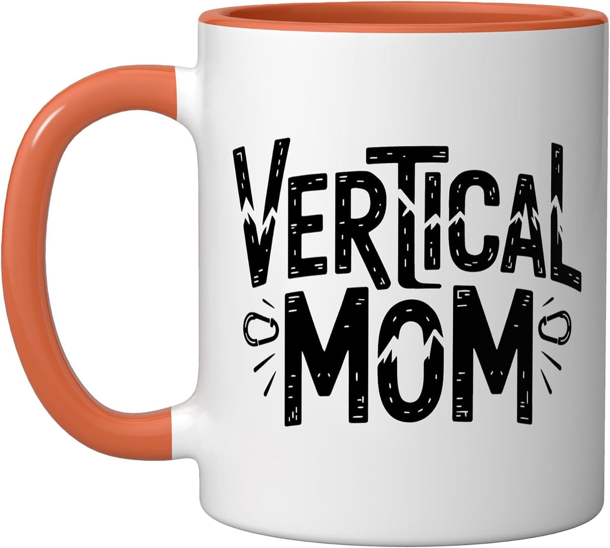 Vertical Rock Climbing Mom Who Conquers Walls Raises Ceramic Mug