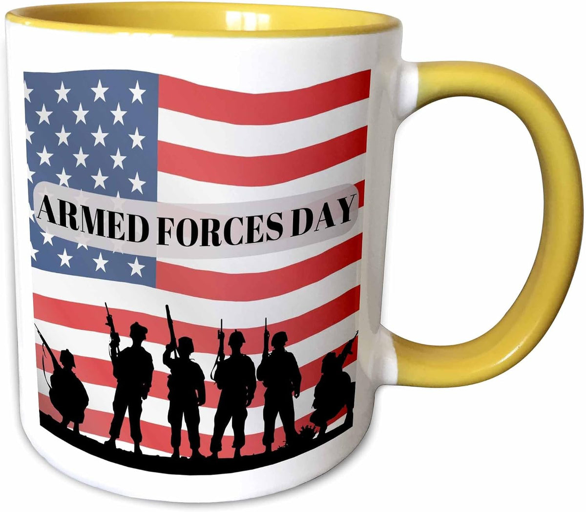 Armed Forces Day With American Flag Ceramic Mug