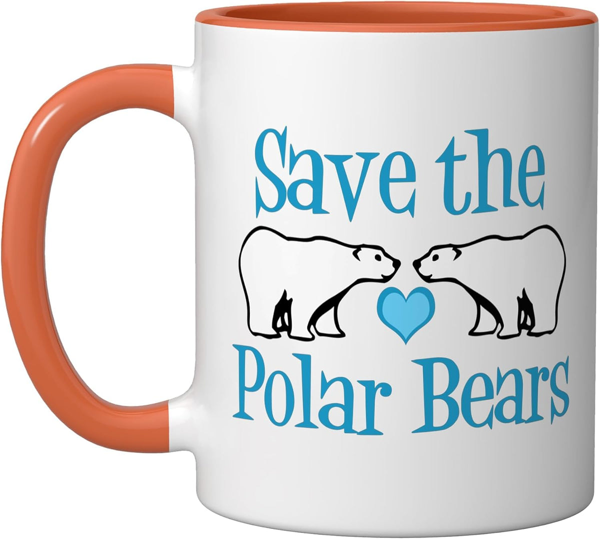 Save The Polar Bears Cute Animal Activist Ceramic Mug