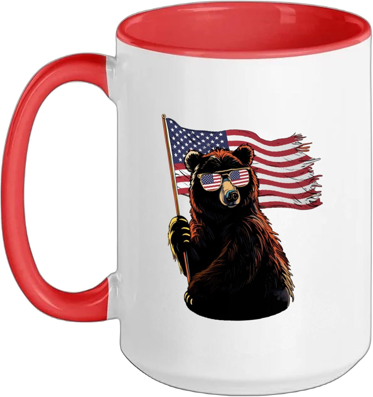American Flag Usa Flag Red White Blue Patriotic 4th Of Ceramic Mug