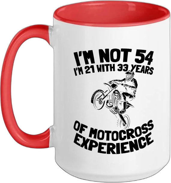 54 Years Old Dirt Bike Supermoto Mx Motocross 54th Ceramic Mug