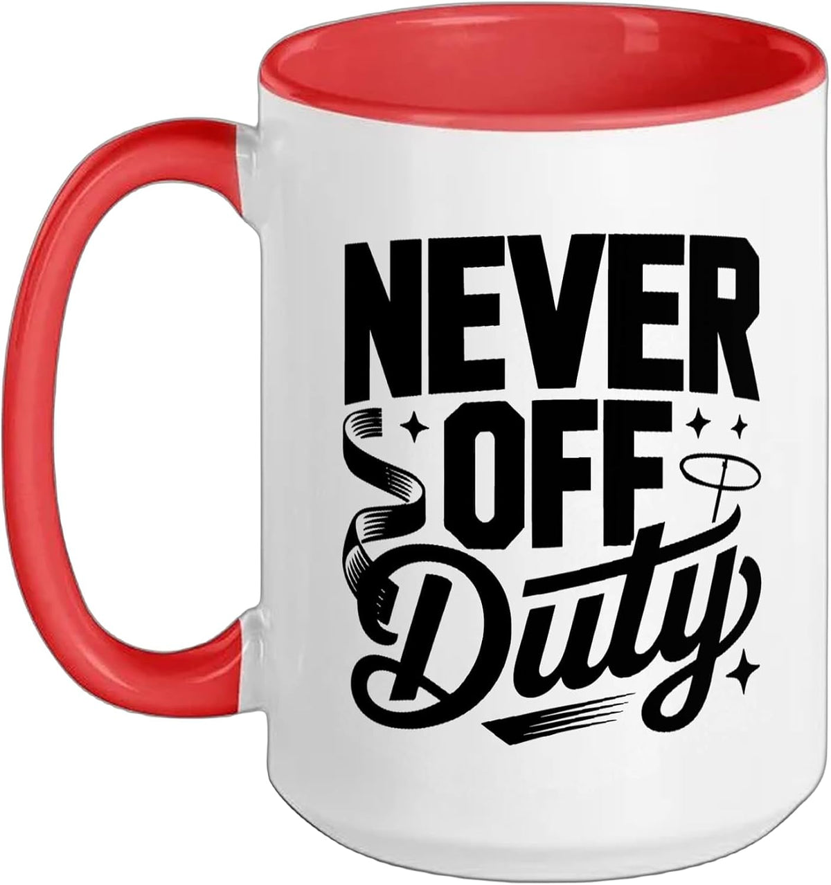 Never Off Duty Rhythmic Gymnastics Mom Funny Ceramic Mug