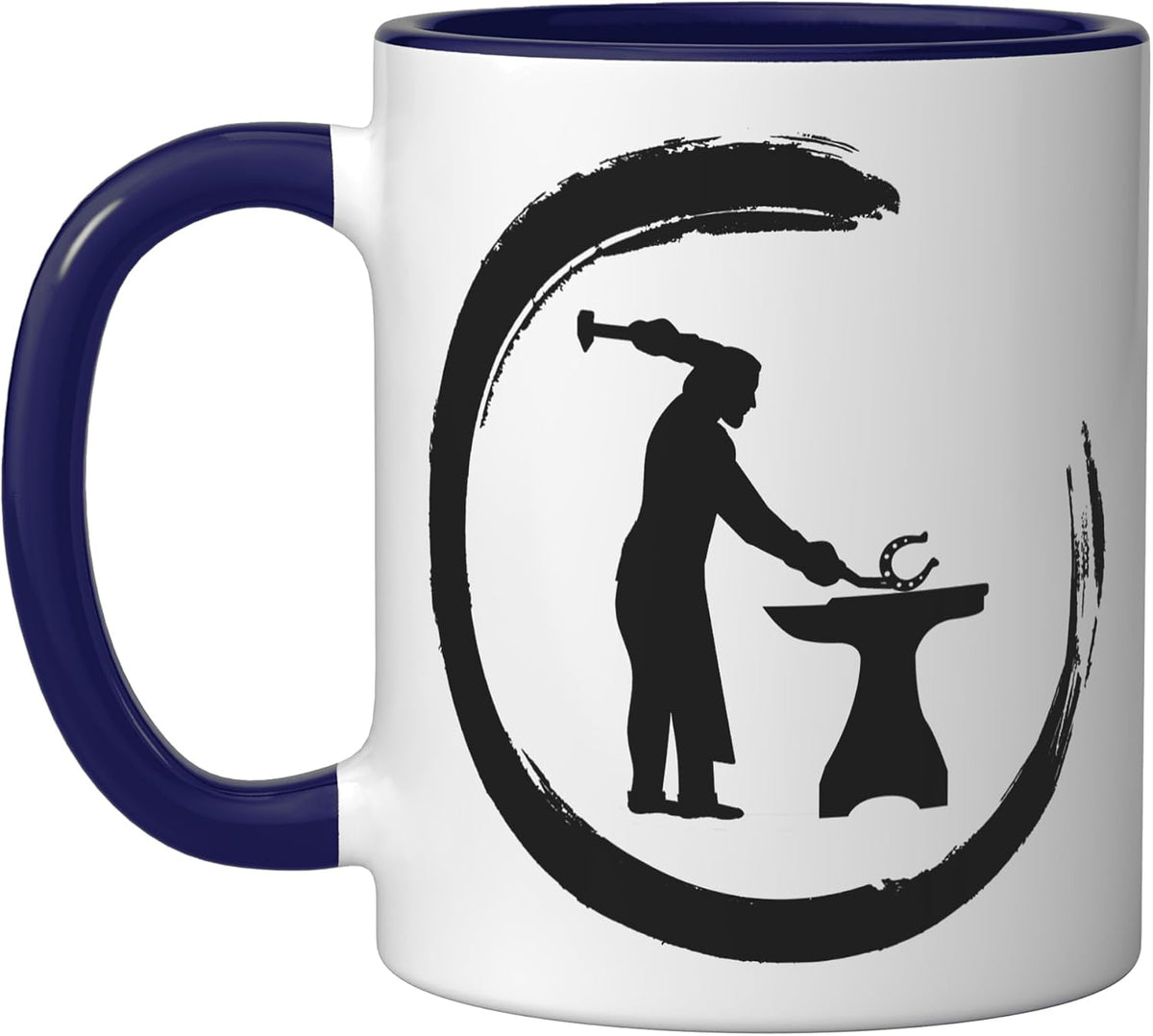 Horseshoe-Blacksmith Farrier Tools Horseshoe Horse Farrier Ceramic Mug