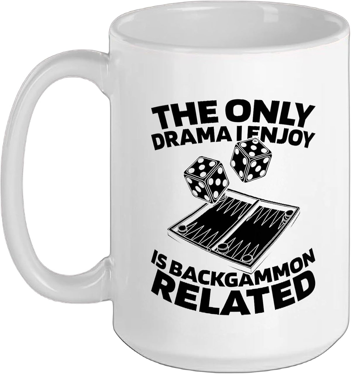 Board Game Dice - Strategy Backgammon Ceramic Mug