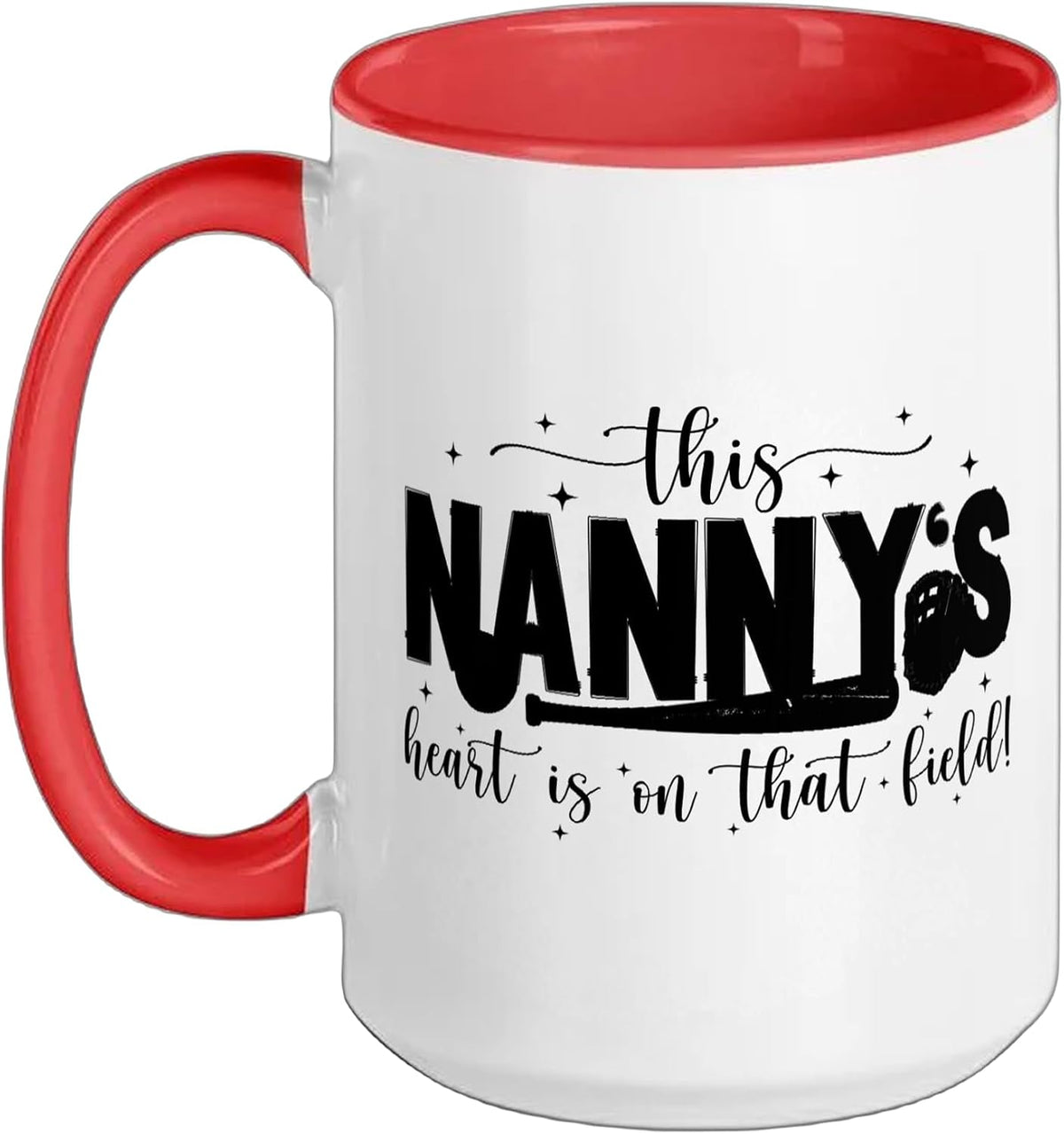 On That Field Softball Nanny Of A Softball Player Nanny Ceramic Mug