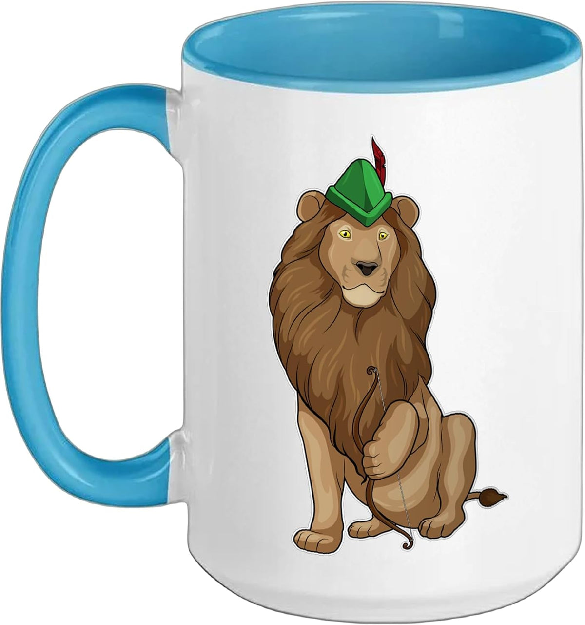 Lion Archer Bow Ceramic Mug